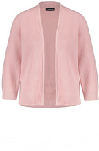 Blush Pink Ribbed Knit Cardigan
