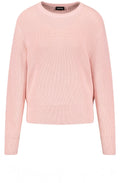 Blush Pink Ribbed Knit Jumper