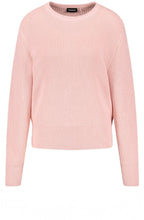 Blush Pink Ribbed Knit Jumper