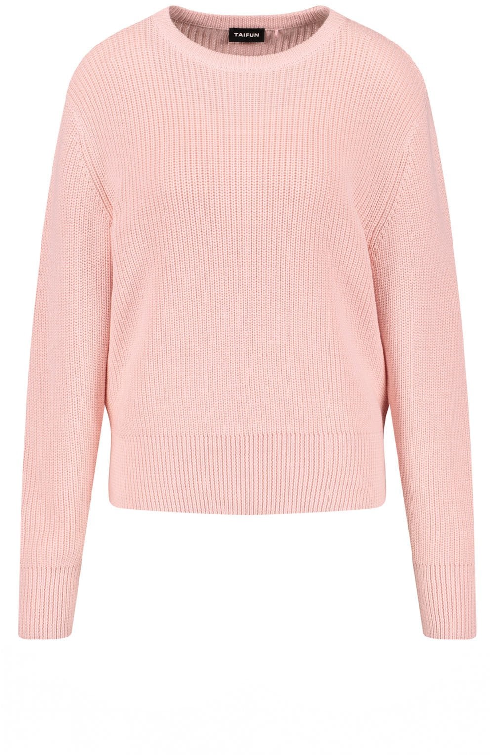 Blush Pink Ribbed Knit Jumper