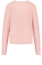 Blush Pink Ribbed Knit Jumper