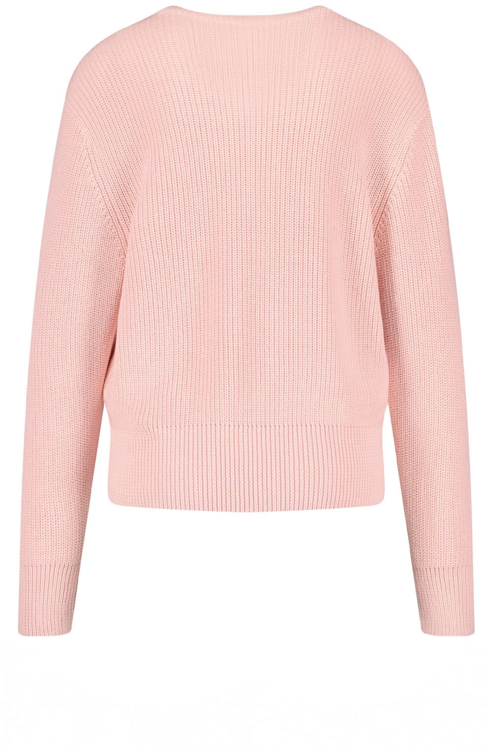 Blush Pink Ribbed Knit Jumper