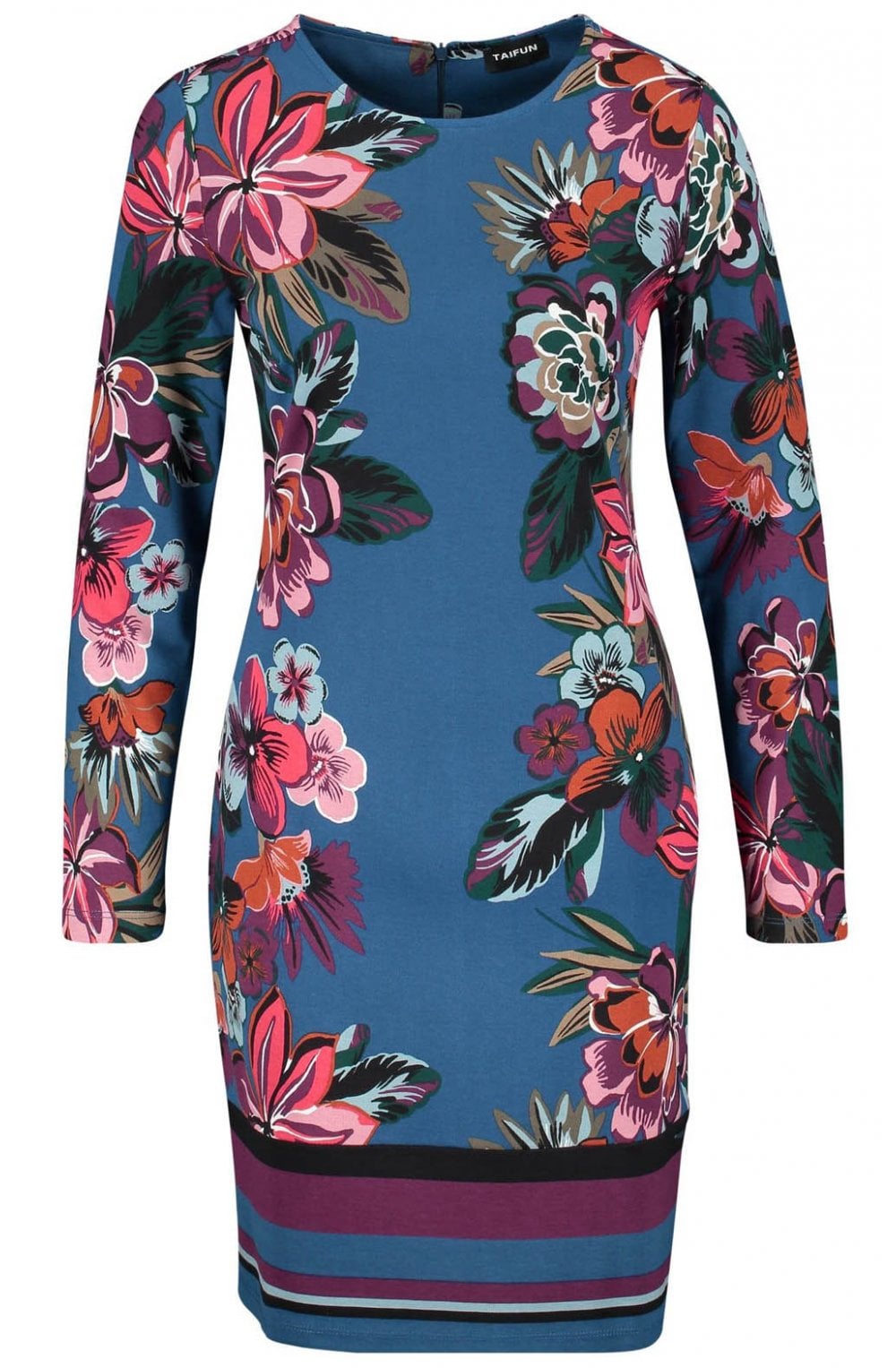 Bold Floral Print Dress