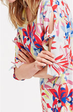 Bold Floral Print Shift Dress