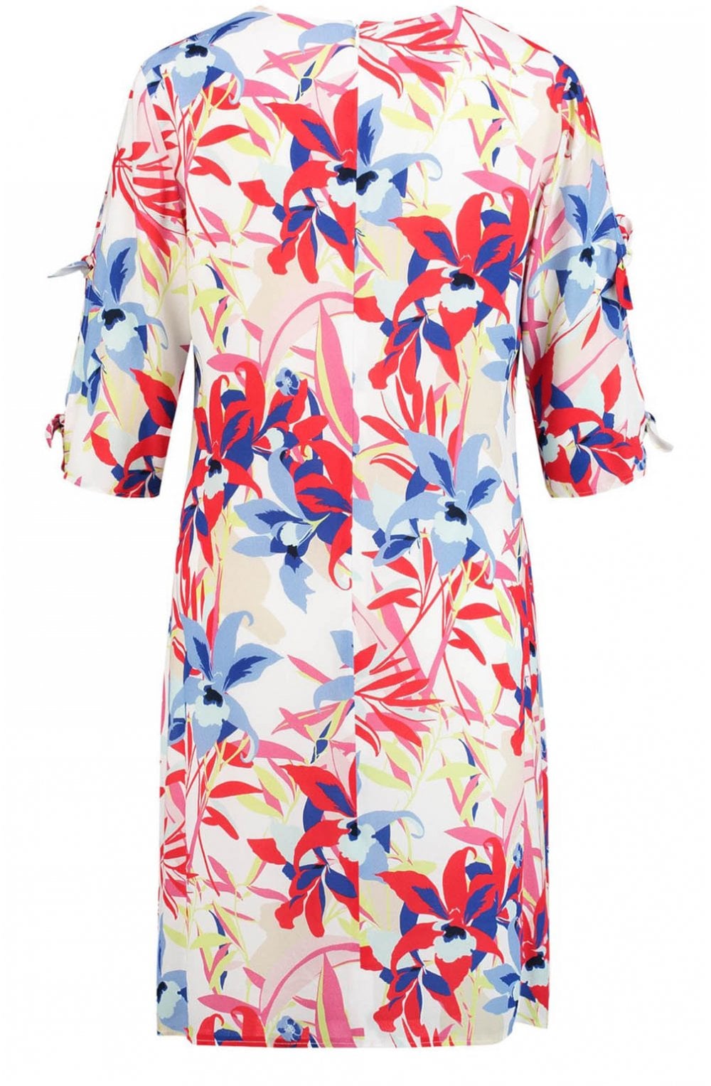 Bold Floral Print Shift Dress