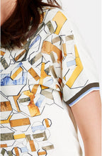 Bold Patterned Front Top
