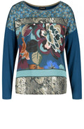 Bold Patterned Front Top