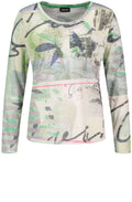 Bold Patterned Jersey Top