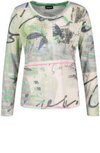 Bold Patterned Jersey Top