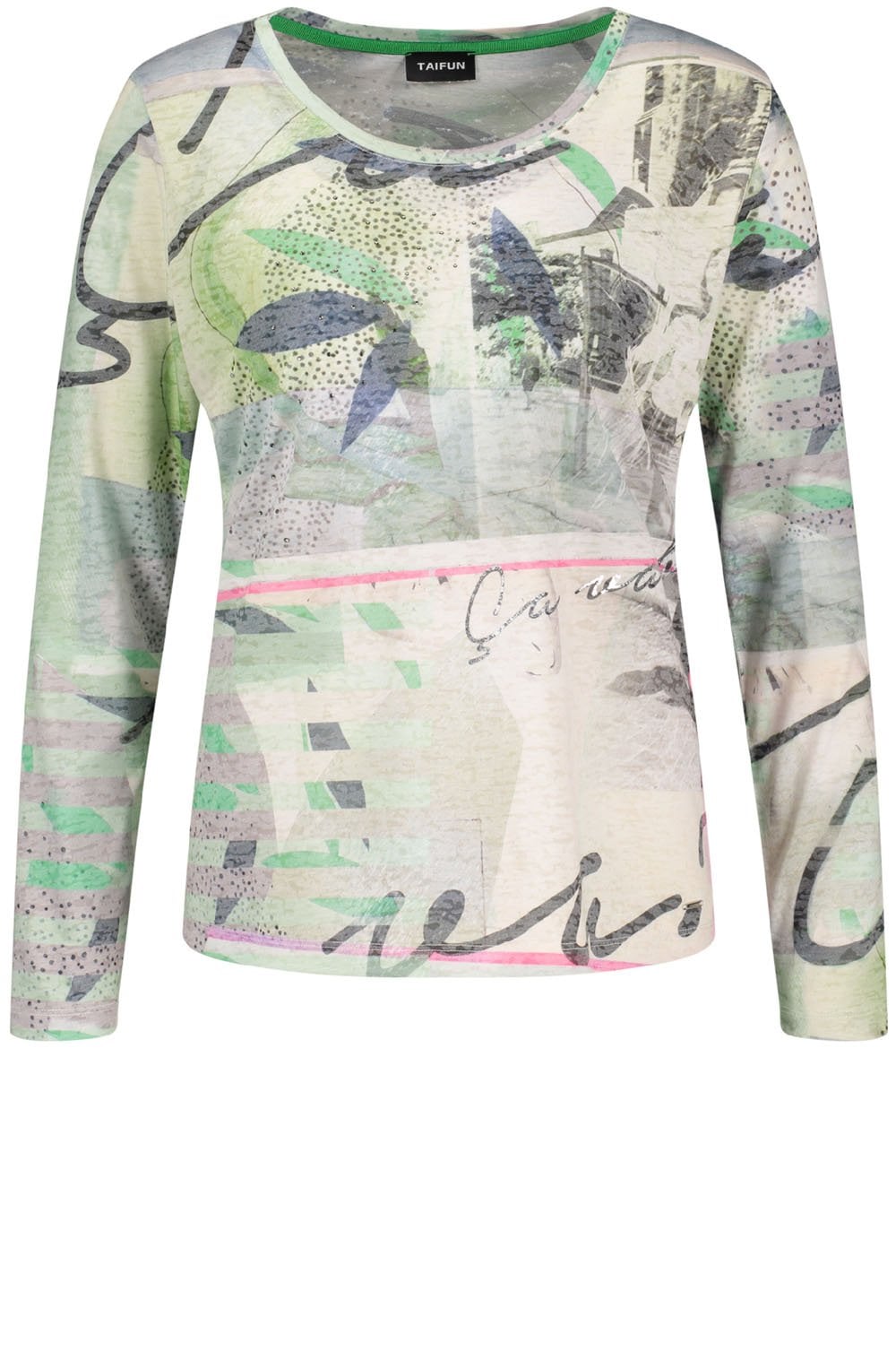 Bold Patterned Jersey Top