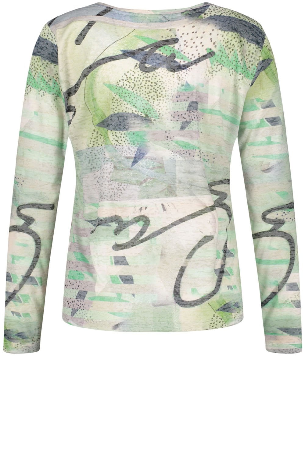 Bold Patterned Jersey Top