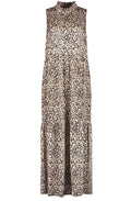 Bold Print High Neck Maxi dress