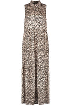 Bold Print High Neck Maxi dress