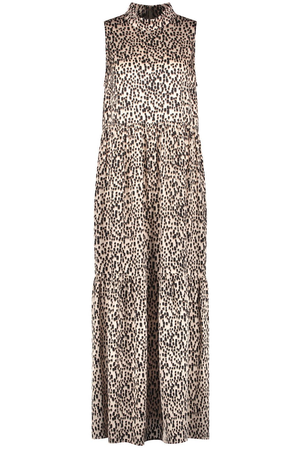 Bold Print High Neck Maxi dress