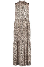 Bold Print High Neck Maxi dress