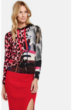 Bold Print Hooded Sweatshirt