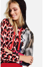 Bold Print Hooded Sweatshirt