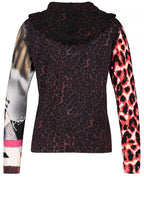 Bold Print Hooded Sweatshirt