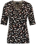 Bold Print Jersey Top