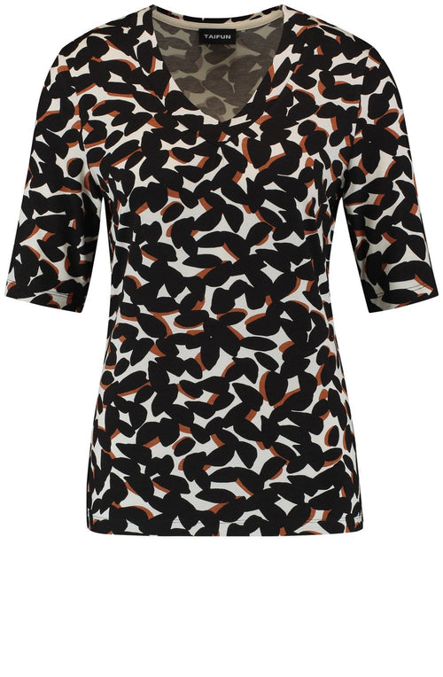 Bold Print Jersey Top