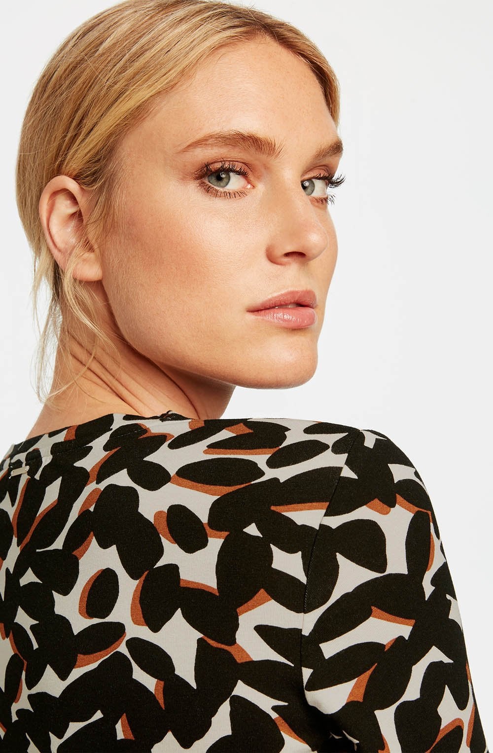 Bold Print Jersey Top