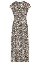 Bold Print Shift Dress With Draping