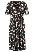 Bold Print Wrap Dress