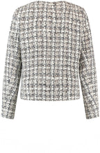 Boxy Textured Check Blazer