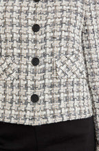 Boxy Textured Check Blazer