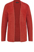 Burnt Orange Textured Cardigan