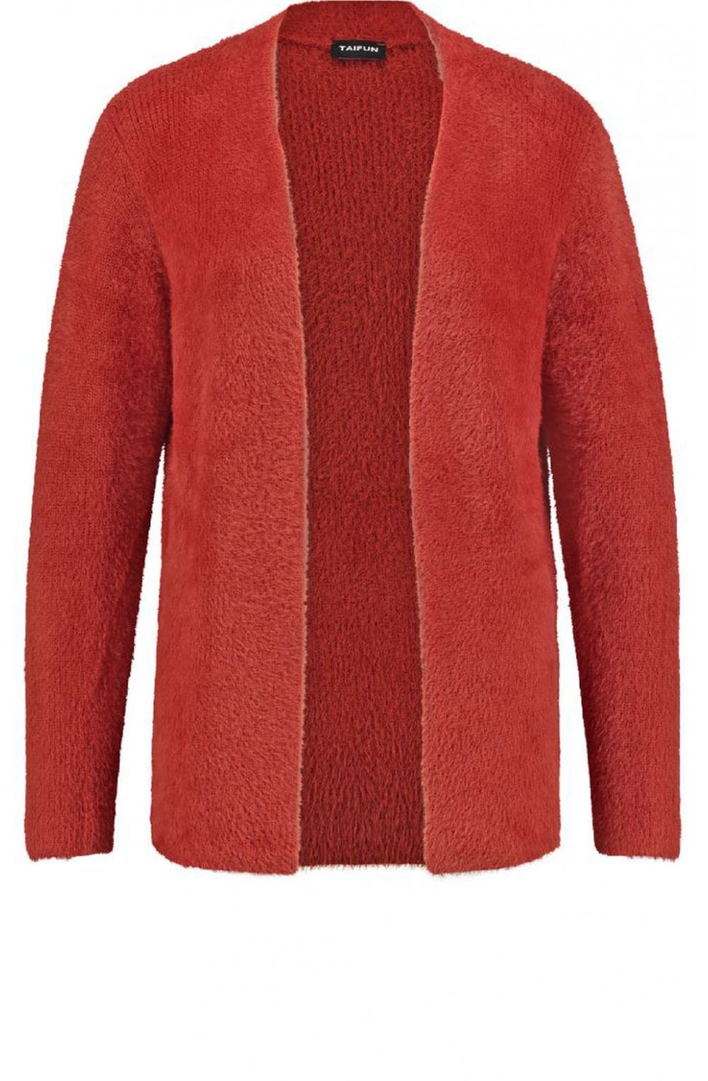 Burnt Orange Textured Cardigan