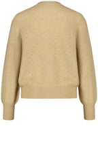 Camel Textured Knit Jumper