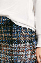Check Print Knit Skirt