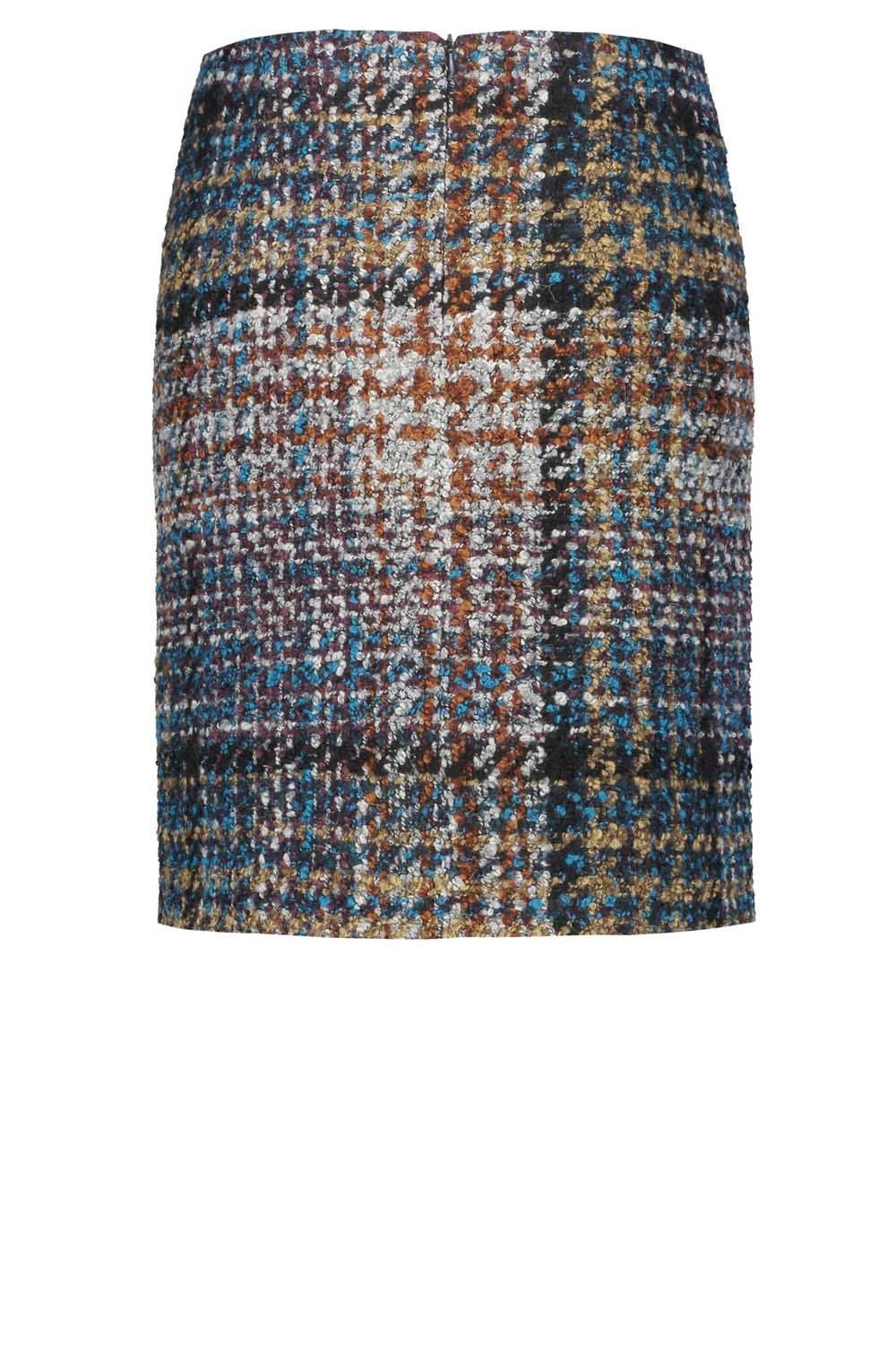 Check Print Knit Skirt
