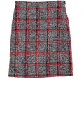 Checked straight Skirt