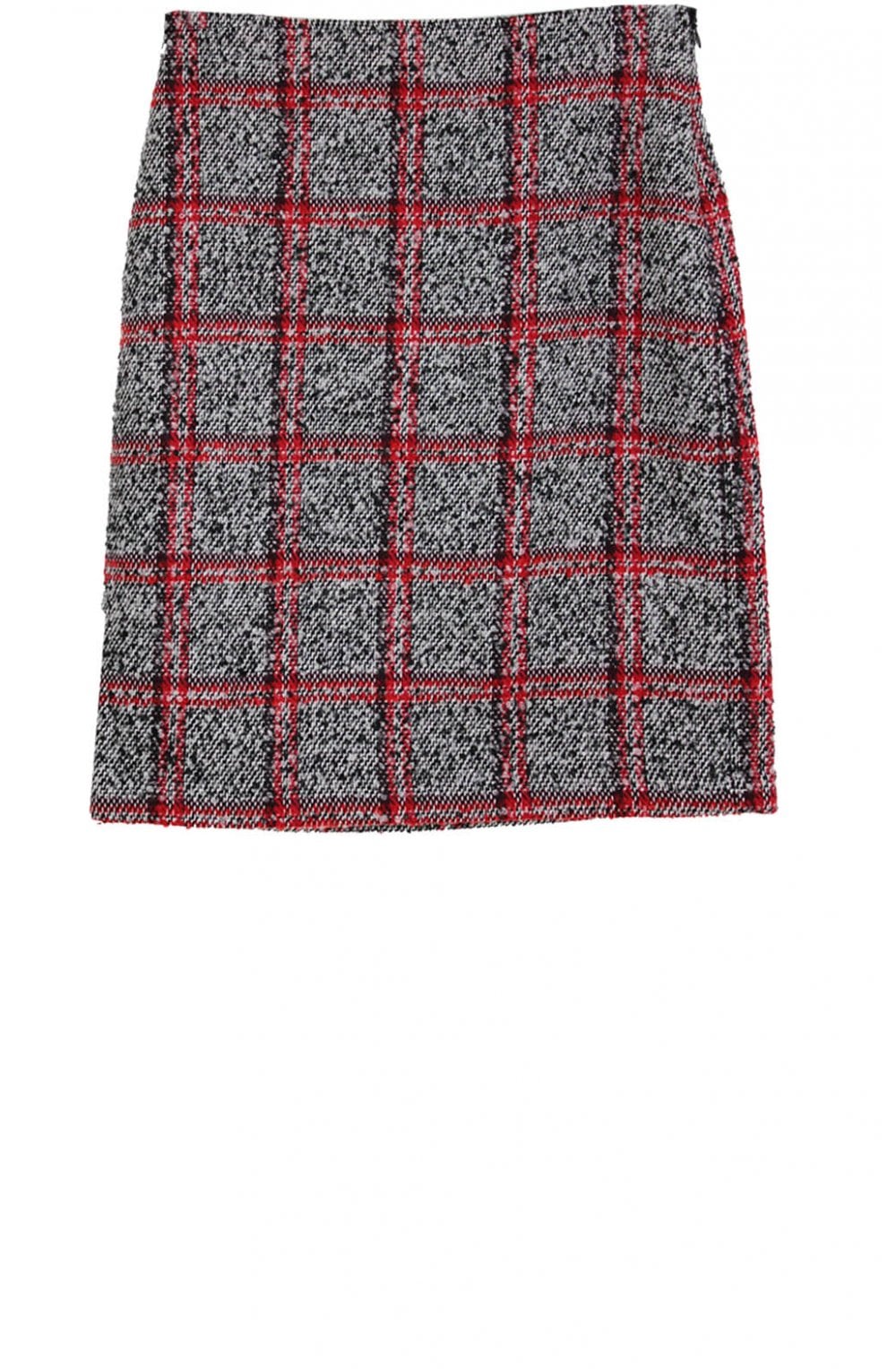 Checked straight Skirt