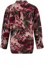 Cherry Wine Mixed Patterned Blouse