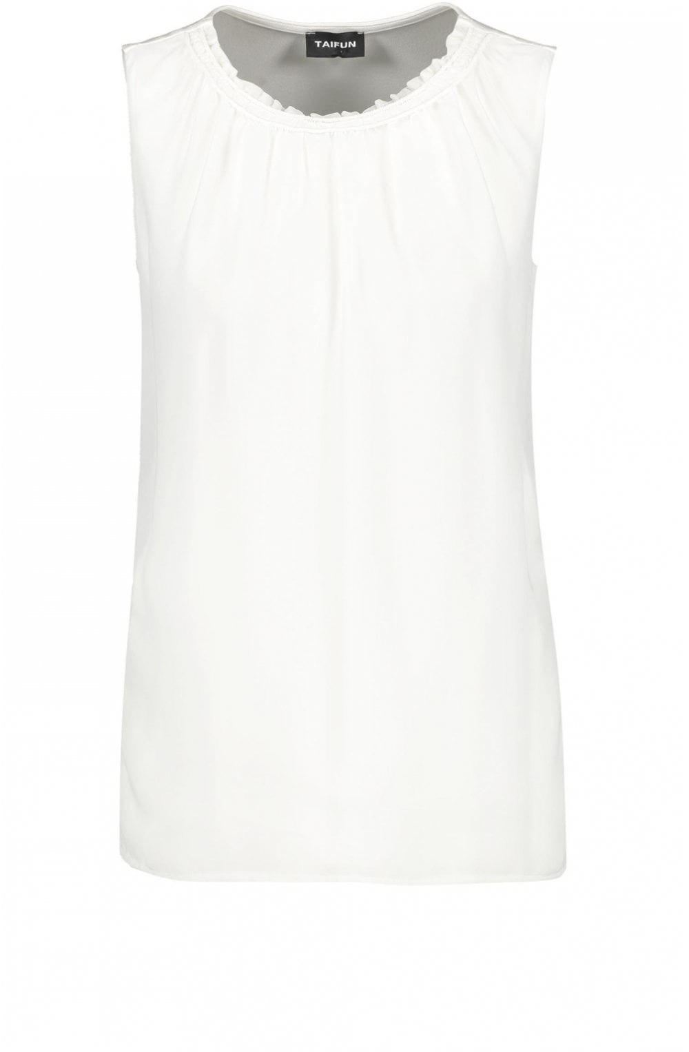Chiffon Front Sleevelss Top