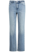Classic Mid Denim Straight Leg Jeans