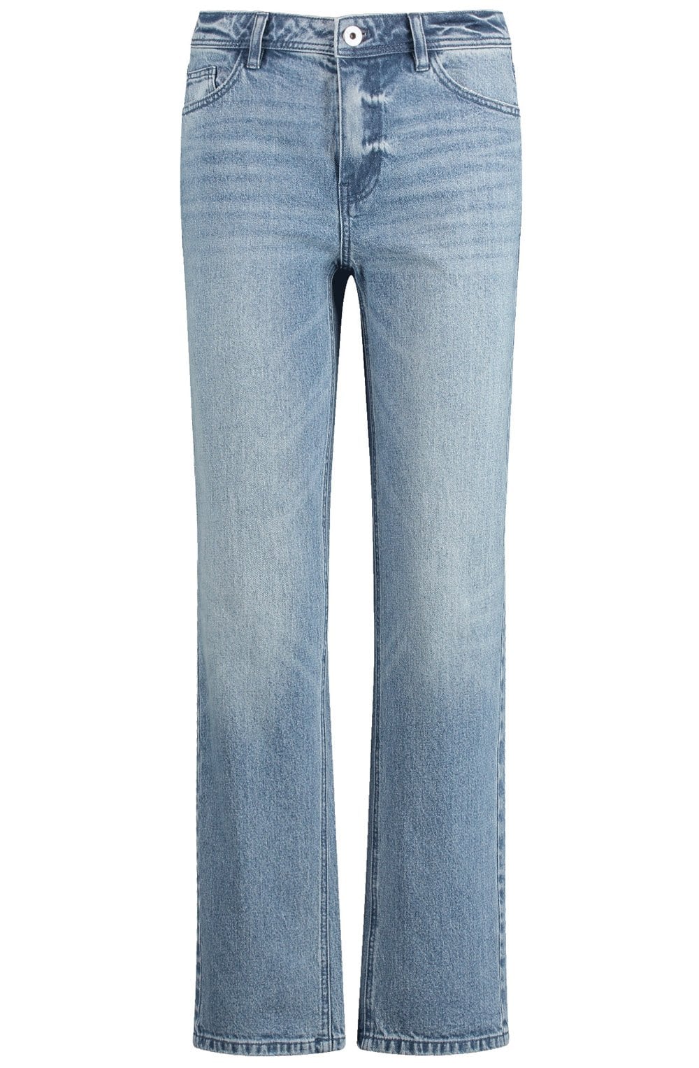 Classic Mid Denim Straight Leg Jeans