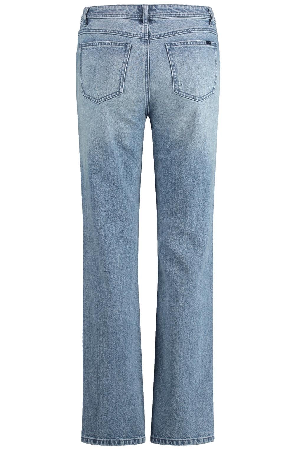 Classic Mid Denim Straight Leg Jeans