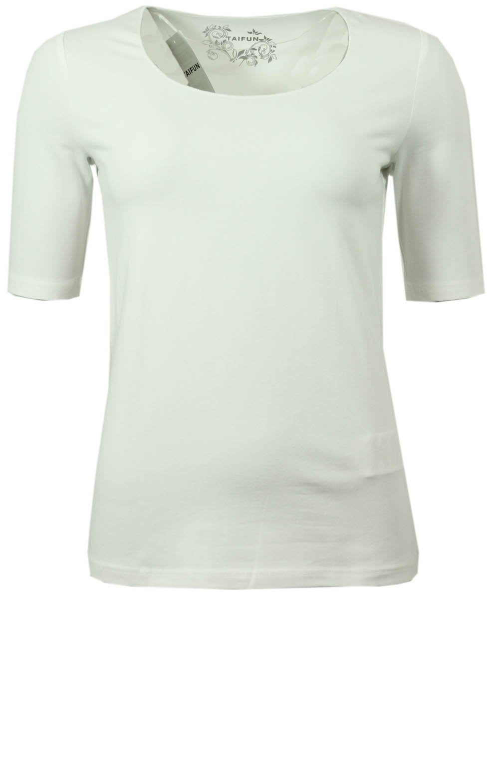 Classic round neck t shirt Cream