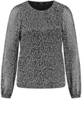 Coal Grey Shimmer Blouse