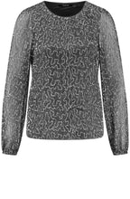 Coal Grey Shimmer Blouse