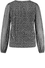 Coal Grey Shimmer Blouse