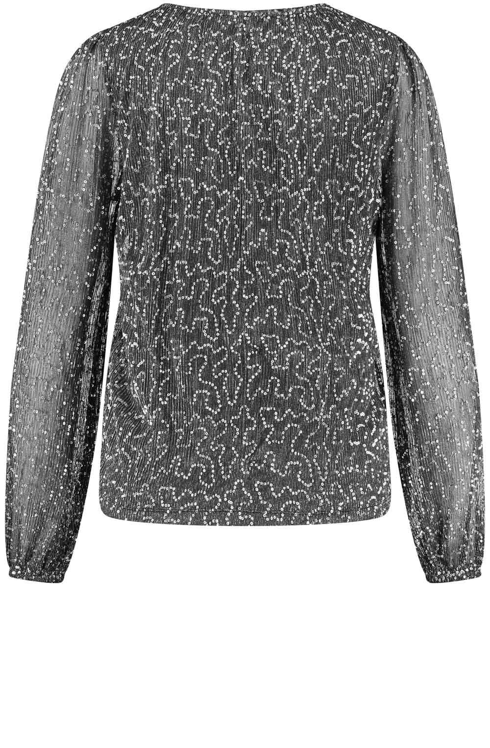 Coal Grey Shimmer Blouse