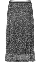 Coal Grey Shimmer Midi Skirt