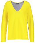 Contrasting Yellow & Grey Jumper