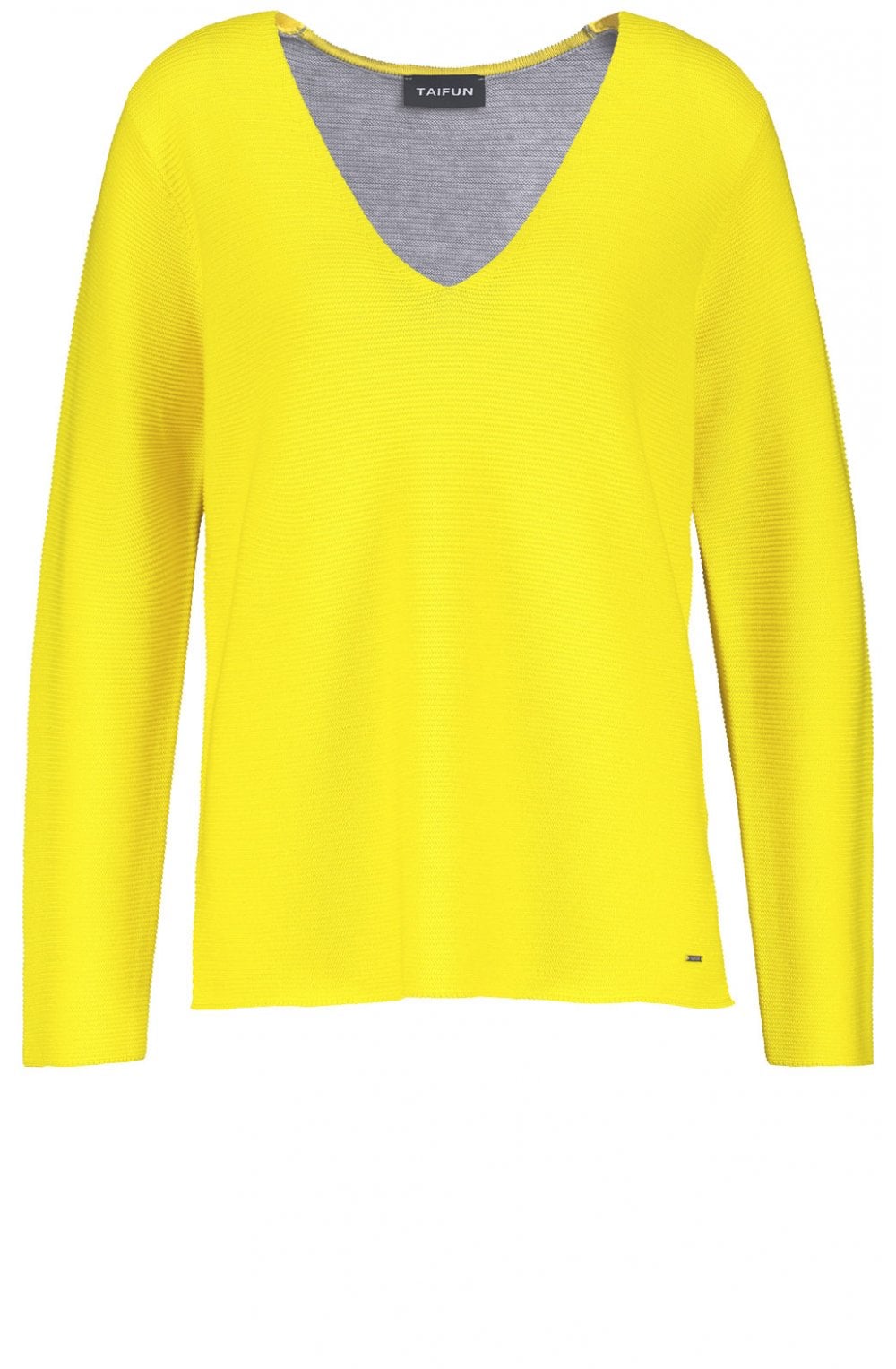 Contrasting Yellow & Grey Jumper