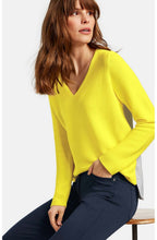 Contrasting Yellow & Grey Jumper